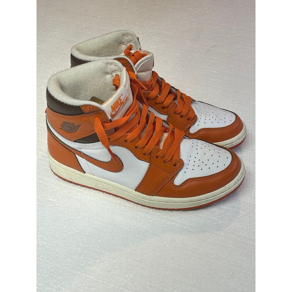 Nike Air Jordan 1 Retro High OG " Starfish " Sneakers - Womens size 7.5 - Orange